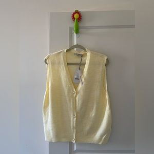 NWT Fine Knitted Pearl Vest from NAKD